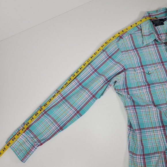 Vintage Polo Ralph Lauren Western Classic Fit Pearl Snap Shirt Mens‎ XL - Picture 10 of 10